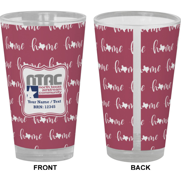 Custom Design - Pint Glass - Full Color - Front & Back Views