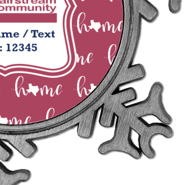 Custom Design - Vintage Snowflake - Detail