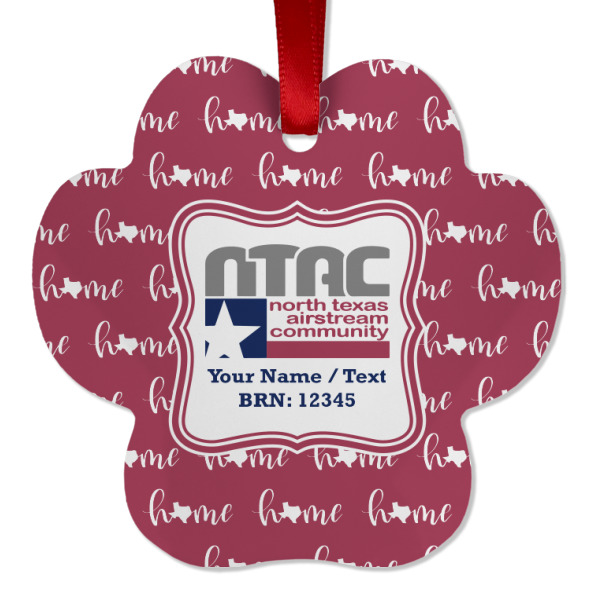 Custom Design - Metal Paw Ornament - Front