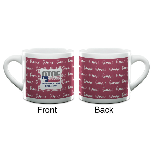 Custom Design - Double Shot Espresso Cup - Single - Front & Back