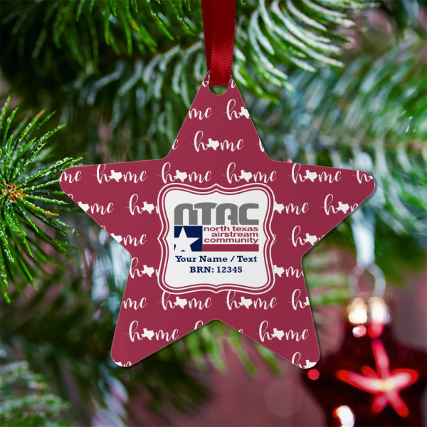 Custom Design - Metal Star Ornament - Lifestyle