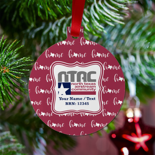 Custom Design - Metal Ball Ornament - Lifestyle