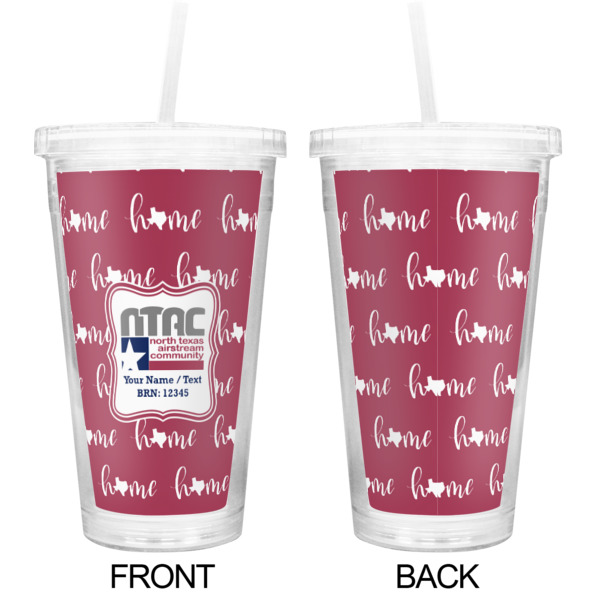 Custom Design - Double Wall Tumbler with Straw - Approval