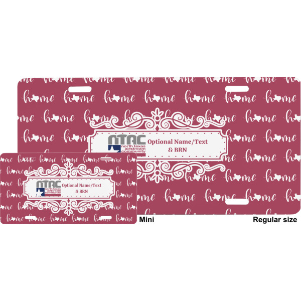 Custom Design - License Plate - Sizes - Four Holes