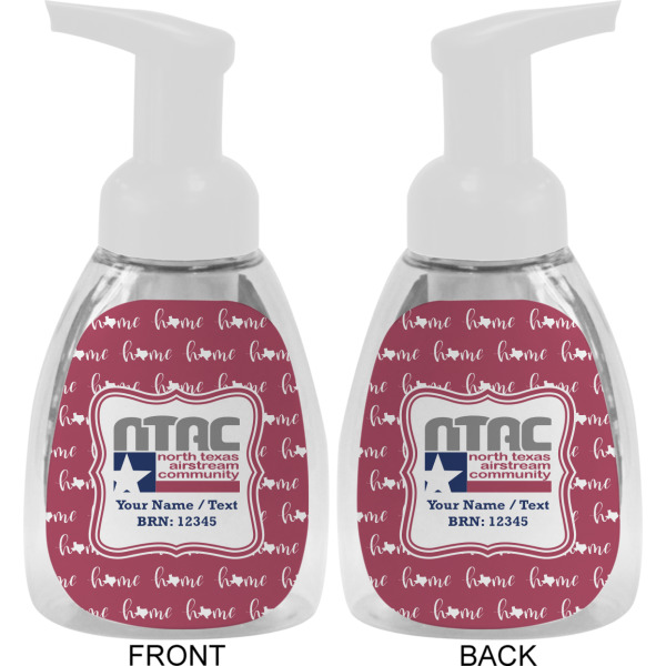 Custom Design - Foam Soap Bottle - White - Front & Back