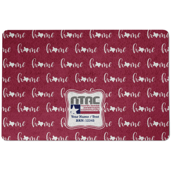 Custom North Texas Airstream Community Dog Food Mat