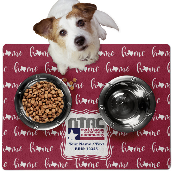 Custom Design - Dog Food Mat - Medium LIFESTYLE