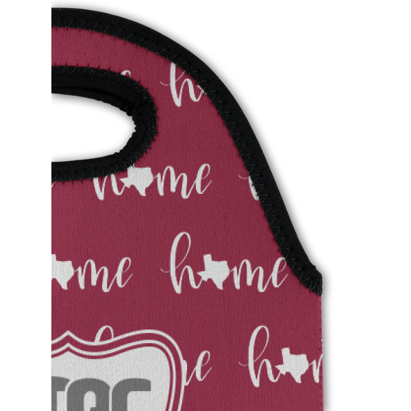 Custom Design - Double Wine Tote - Top Closeup