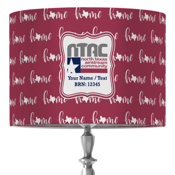 Custom North Texas Airstream Community 16" Drum Lamp Shade - Fabric