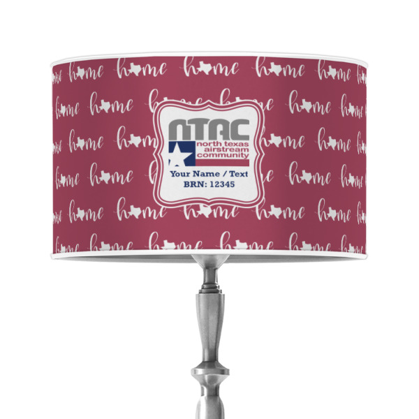 Custom North Texas Airstream Community 12" Drum Lamp Shade - Poly-film