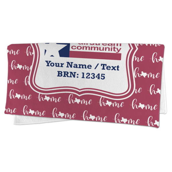 Custom Design - Microfiber Dish Rag - FOLDED (half)