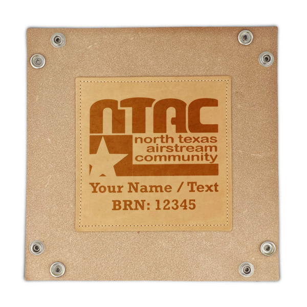 Custom Design - Genuine Leather Valet Trays - FRONT (flat)