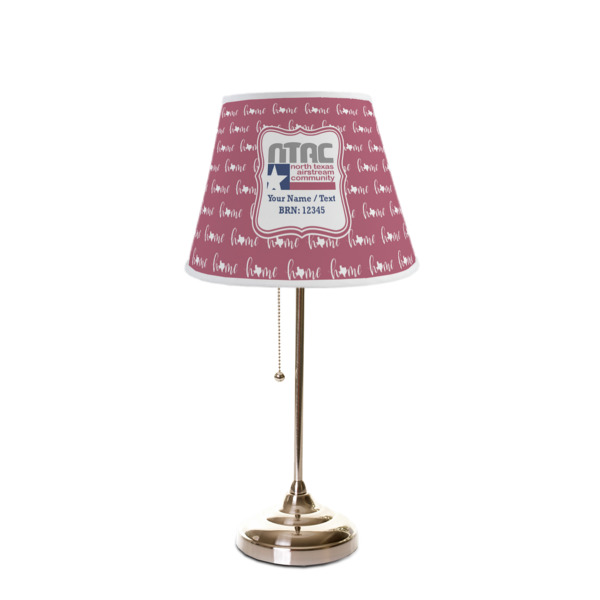 Custom Design - Poly Film Empire Lampshade - On Stand