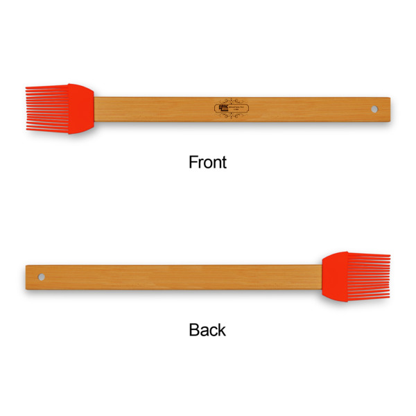 Custom Design - Silicone Brushes - Red - Front & Back