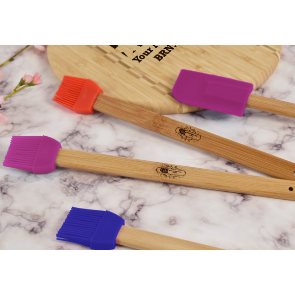 Custom Design - Silicone Brush - Purple - Lifestyle