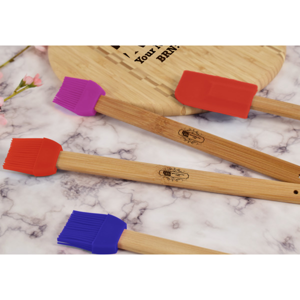 Custom Design - Silicone Brush - Red - Lifestyle