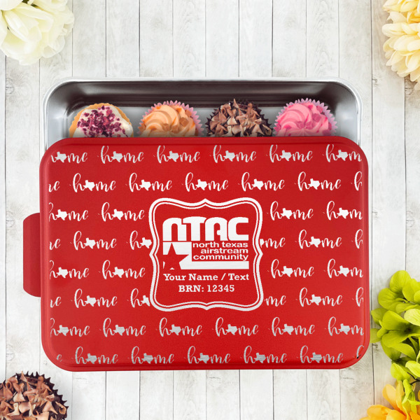 Custom Design - Aluminum Baking Pan - Red Lid - LIFESTYLE