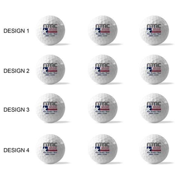 Custom Design - Golf Balls - Generic - Set of 12 - APPROVAL