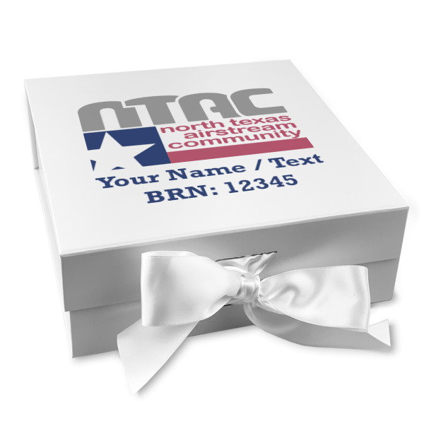 Custom Design Your Own Gift Box with Magnetic Lid - White