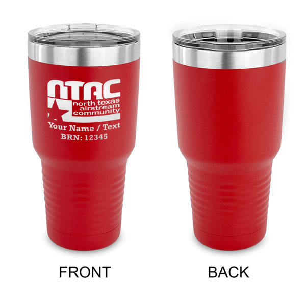Custom Design - 30 oz Stainless Steel Ringneck Tumblers - Red - Single Sided - APPROVAL