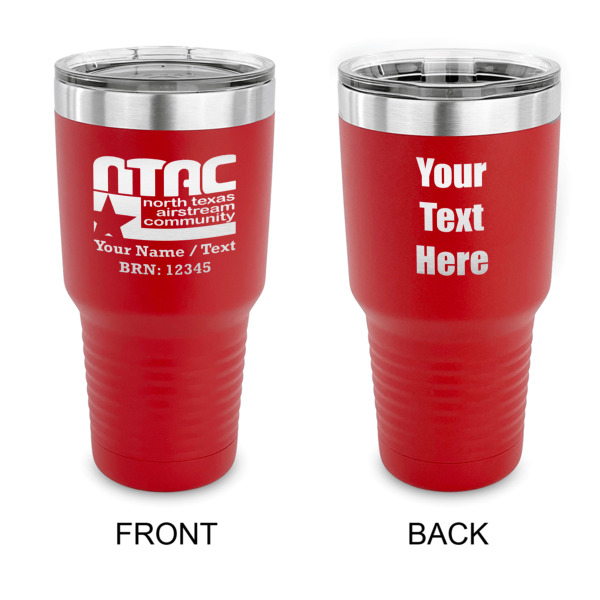 Custom North Texas Airstream Community 30 oz Stainless Steel Tumbler - Red - Double-Sided
