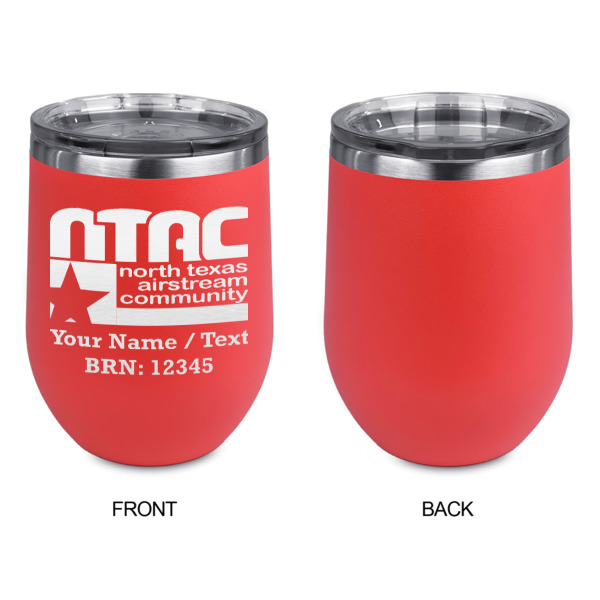 Custom Design - Stainless Wine Tumblers - Coral - Single Sided - Approval