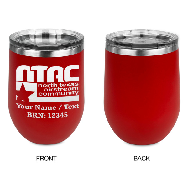 Custom Design - Stainless Wine Tumblers - Red - Single Sided - Approval