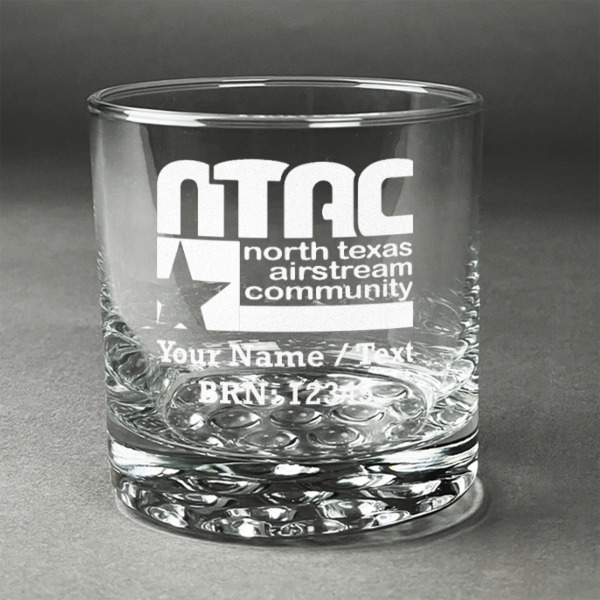Custom North Texas Airstream Community Whiskey Glass - Engraved