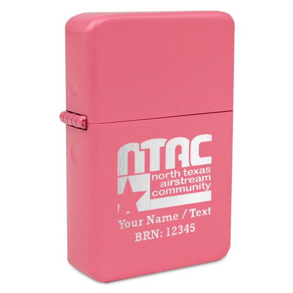 Custom Design - Windproof Lighters - Pink - Front/Main