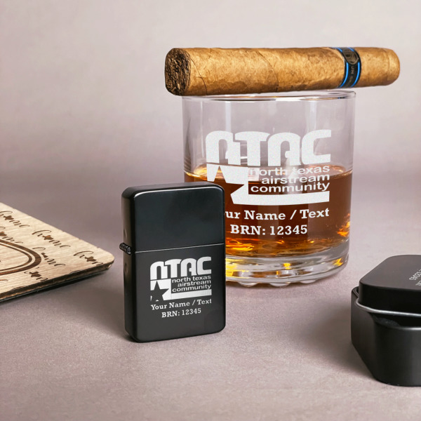 Custom Design - Windproof Lighters - Black - In Context