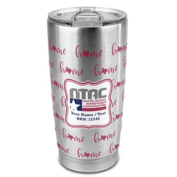 Custom North Texas Airstream Community 20oz Stainless Steel Double Wall Tumbler - Full Print