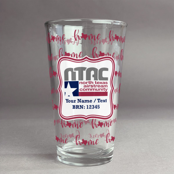 Custom North Texas Airstream Community Pint Glass - Full Print