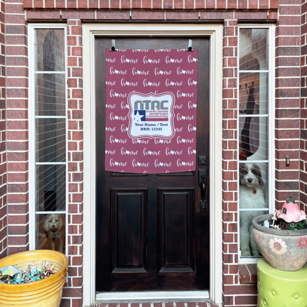 Custom Design - House Flags - Double Sided - (Over the door) LIFESTYLE