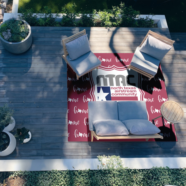 Custom Design - 8'x10' Patio Rug - In context