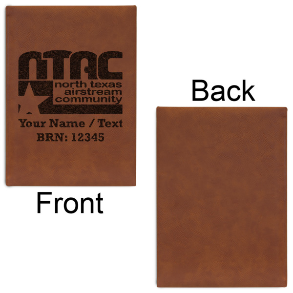 Custom Design - Leatherette Journal - Large - Single Sided - Front & Back View