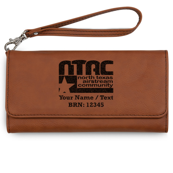 Custom North Texas Airstream Community Ladies Leatherette Wallet - Laser Engraved