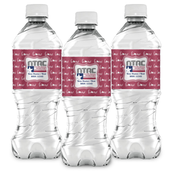 Custom Design - Water Bottle Labels - Front View