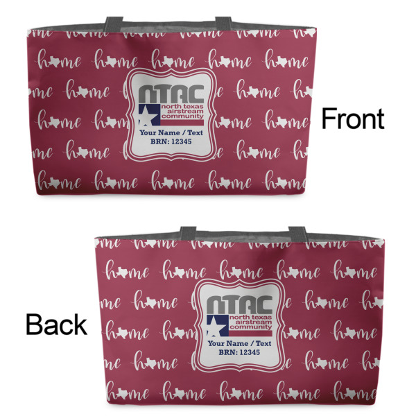 Custom Design - Tote w/Black Handles - Front & Back Views