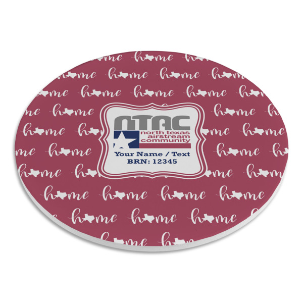 Custom Design - Round Stone Trivet - Angle View