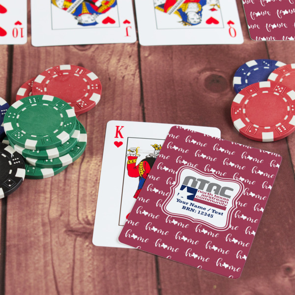 Custom Design - On Table with Poker Chips