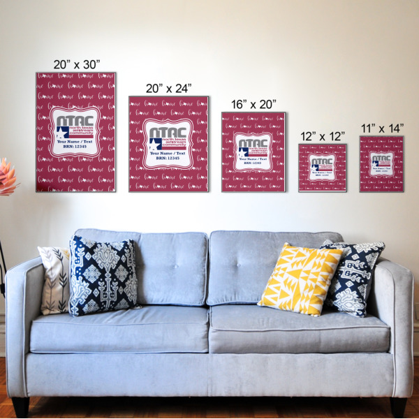 Custom Design - Wood Prints - Size Comparison