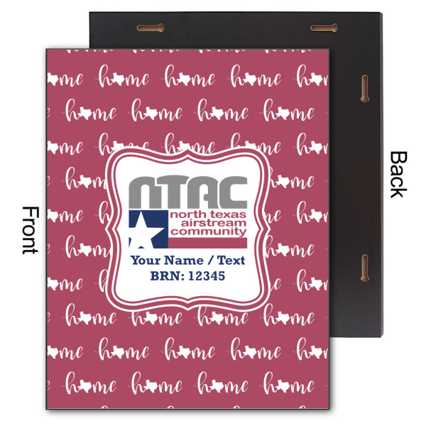 Custom Design - 11x14 Wood Print - Front & Back View