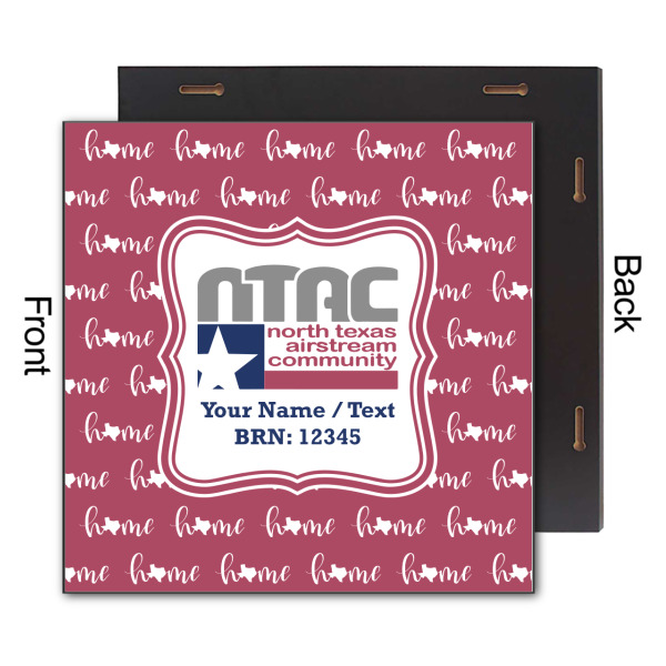 Custom Design - 12x12 Wood Print - Front & Back View