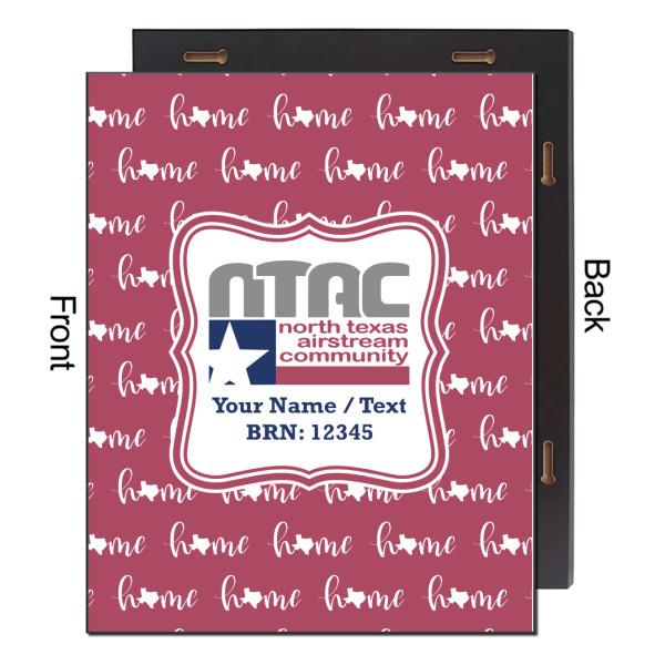 Custom Design - 16x20 Wood Print - Front & Back View