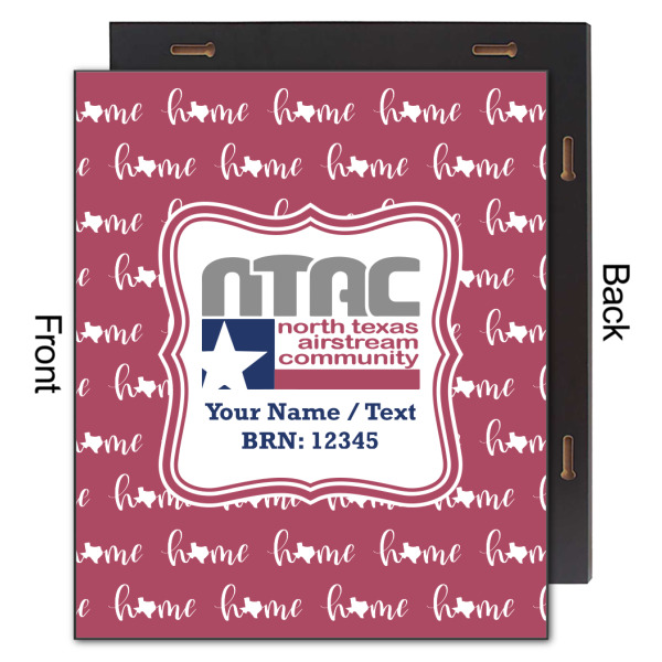 Custom Design - 20x24 Wood Print - Front & Back View