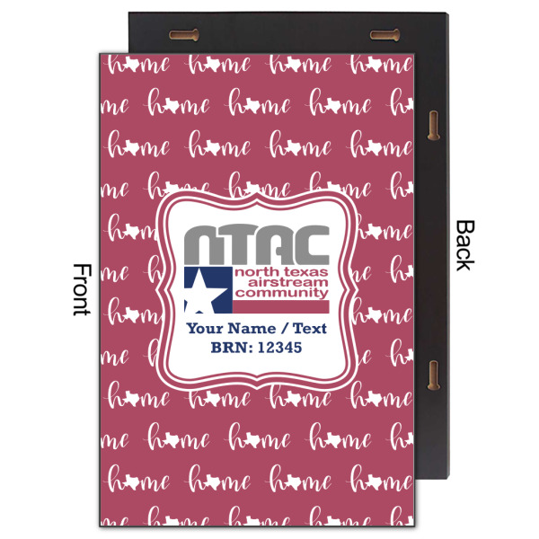 Custom Design - 20x30 Wood Print - Front & Back View