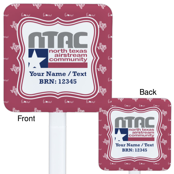 Custom Design - White Plastic Stir Stick - Double Sided - Front & Back