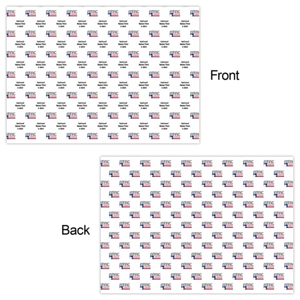 Custom Design - Wrapping Paper Sheet - Double Sided - Front & Back