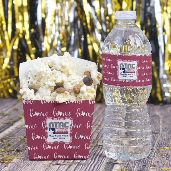 Custom Design - Water Bottle Label - w/ Favor Box