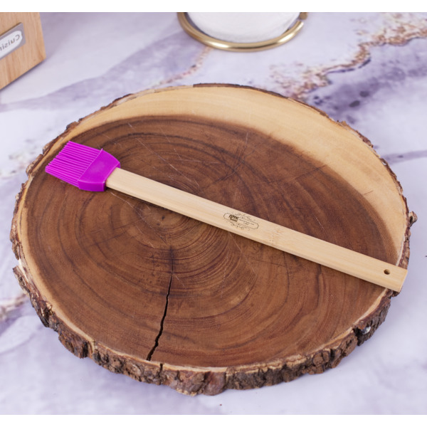 Custom Design - Silicone Brush - Purple - In Context